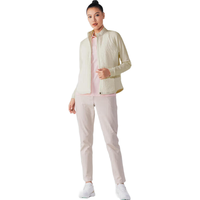 迪卡侬运动夹克棉外套女运动服秋冬上衣棉服棉袄4907815 奶灰色 XL