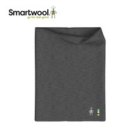 Smartwool100%美利奴羊毛脖套户外骑行面罩双面佩戴保暖围脖7071 均码 灰黑色
