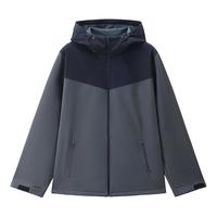 GIORDANO/佐丹奴 防风夹克男 秋冬加绒连帽软壳外套