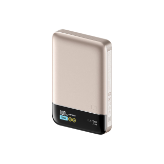 移动端、京东百亿补贴：酷态科 可上飞机 充电宝 自带线  10000mAh 粉金