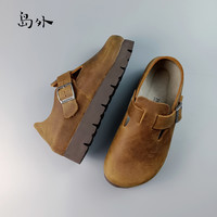 岛外 闲复古文艺软木单鞋2308