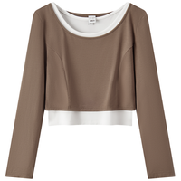  Semir/森马 显瘦 女士长袖T恤 背心