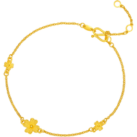 ZHOU LIU FU 周六福 A0710814 小甜花足金手链 16cm 2.1g 含配链款