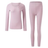 京东京造【云柔棉10A抑菌】新疆棉保暖内衣女秋衣秋裤女套装 粉色 L