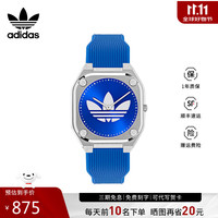 adidas阿迪达斯阿迪达斯三叶草不锈钢表壳石英男款学生手表 生日礼物送男友