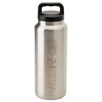 MSR 1064ml不锈钢保温水壶 真空双壁隔热 防漏易饮盖 成人户外运动水瓶 银色