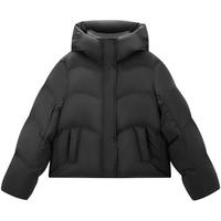 【热气球2.0】95绒太平鸟蓄热防泼水羽绒服女宽松白鸭绒外套M