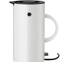 stelton 电水壶 EM77 – 电炉,烧水壶,茶壶 – 快速煮沸,低能耗,可拆卸钙盐过滤器,安全开关 – 1.5升,白色,欧标插头