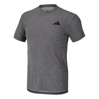 adidas 阿迪达斯 短袖男上衣2024春夏季运动服透气跑步T恤 灰色GR7102偏小 S