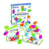 Learning Resources 儿童益智立体拼图 34块脑力挑战 5岁以上STEM早教 建筑主题逻辑