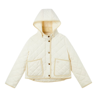 E·LAND KIDS衣恋冬季新品女童休闲立领双贴袋棉服
