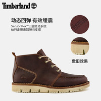 Timberland 男鞋中帮靴新款商务通勤透气皮革偏大
