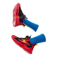 361°童鞋 儿童跑鞋四季男女童3-14岁助推科技旋钮跑鞋 新年红42 【男童】碳黑/能量红