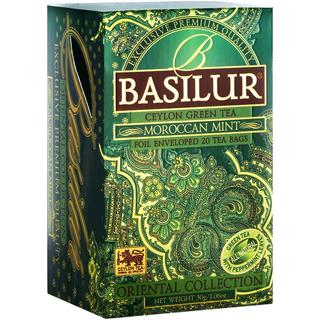 宝锡兰（BASILUR）摩洛哥薄荷绿茶茶叶 茶包 北非国民茶 BBC推荐全球健康食品
