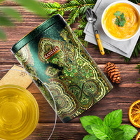 宝锡兰（BASILUR）摩洛哥薄荷绿茶茶叶 茶包 北非国民茶 BBC全球食品 茶叶罐装100g
