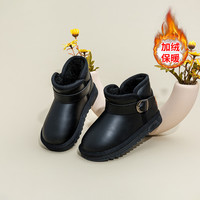 迪士尼 童鞋儿童雪地靴 加厚加绒保暖棉鞋