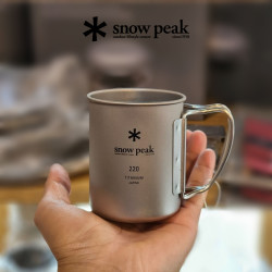 snow peak SnowPeak雪峰钛杯单双层限定金色办公室露营茶杯咖啡杯MG143
