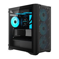 先马（SAMA）平头哥M2 电脑机箱台式机matx小机箱 玻璃侧透/支持240水冷/背线/USB3.0/独立电源仓/防尘易清洗 平头哥M2