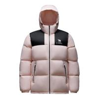 CAMEL【骆驼小太阳】女装短款羽绒服冬季保暖加厚连帽面包服羽绒外套女