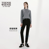 Teenie Weenie【凉感】小熊春季简约修身小脚牛仔裤小个子长裤女款 (155)
