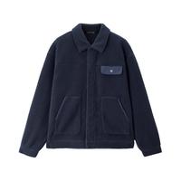 GIORDANO/佐丹奴 绒感仿羊羔绒翻领男士夹克