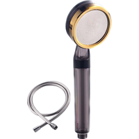 潜水艇增压手持花洒喷头软管套装 多功能洗澡手持花洒 淋浴加压莲蓬头 【负离子除氯】过滤花洒H5+软管