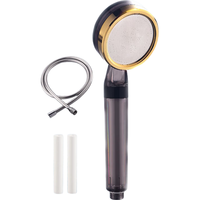 潜水艇增压手持花洒喷头软管套装 多功能洗澡手持花洒 淋浴加压莲蓬头 过滤花洒H5+软管+滤芯2个