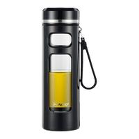 玻璃水杯双层耐热防摔水杯男士2025玻璃茶杯茶水分离泡茶杯子