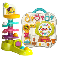 谷雨（GOODWAY）多功能忙碌板早教0-6个月婴儿玩具益智儿童投篮机