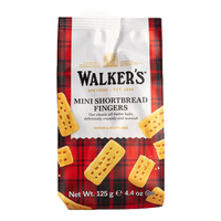 沃尔克斯(Walkers)迷你指形甄酥黄油饼干125g休闲零食办公室三八英国