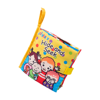 jollybaby祖莉宝宝 躲猫猫系列布书 早教婴儿撕不烂可啃咬宝宝认知玩具 爸爸(中英文版)