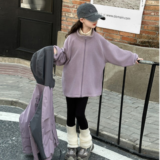 女童冲锋衣三合一可拆卸秋冬装2025女大童冬季夹棉加厚外套潮