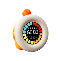 贝恩施计时器可视化时间管理器学习定时儿童桌面作业电子秒表 【4合1圆屏可视化】彩色时间管理器