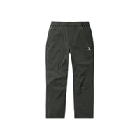 骆驼（CAMEL）户外摇粒绒冲锋软壳裤女秋冬防风防水加绒保暖登山裤男 A13CAVV107，黑橄榄，男 S