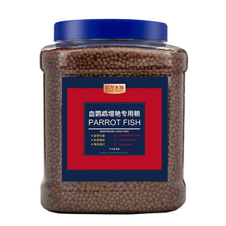 欧龙水族金鱼锦鲤鱼鹦鹉鱼饲料小型鱼鱼食冷水鱼饲料观赏鱼鱼粮  血鹦鹉级增艳饲料(1500g 3800ml)