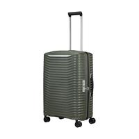 新秀丽(Samsonite)大波浪行李箱可拓展旅行箱拉杆箱环保材质KJ1*14001军绿色20英寸