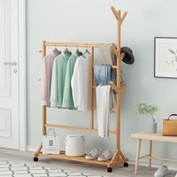 LISM 衣帽架落地挂衣架卧室挂包收纳置物架