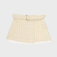 ZARA 儿童法式小香风时尚潮流拼料一片式半身短裙