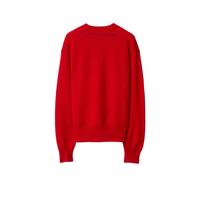 BURBERRY 女式简约舒适日常休闲百搭长袖圆领套头羊毛衫