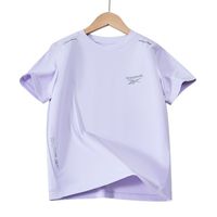 Reebok 儿童中童t恤休闲夏季套装童装圆领短袖家居服大童