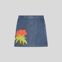 MARNI 女士时尚贴花A字牛仔半身裙