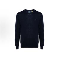 值友专享：RALPH LAUREN 男式刺绣小徽标圆领长袖针织衫