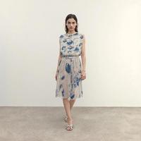 限尺码：ZARA 女式撞色水墨晕染休闲百搭轻便百慕大式短裤