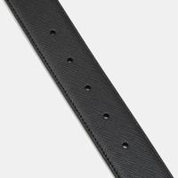 万宝龙 黑色矩形针式带扣商务腰带男士皮带 送男友