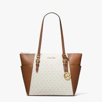 MICHAEL KORS Charlotte 时尚潮流拼色字母印花大号老花托特包