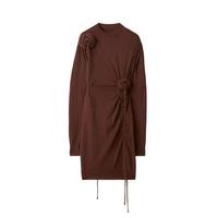 BURBERRY 女式舒适时尚气质100%绵羊毛长袖连衣裙