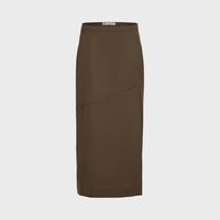 限尺码：ZARA 女式时髦复古回潮开叉中长半身裙