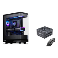 追风者EVOLV X2视界之窗 无立柱台式电竟电脑机箱（Type-c/嵌入式360水冷位/隐藏线材/5090显卡) X2视界之窗+1000W白金电源（黑色）