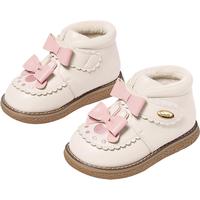 儿童棉鞋女童短靴加绒2024冬季宝宝靴子保暖舒适公主棉靴