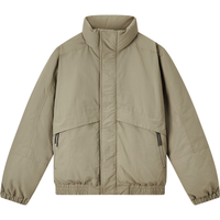 gxgjeans 冬季白鸭绒立领军绿色男士羽绒服 XL